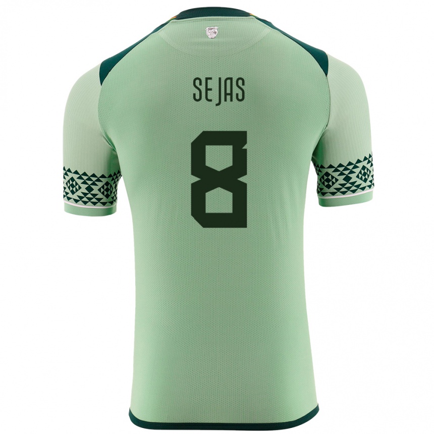 Niño Fútbol Camiseta Bolivia Carlos Sejas #8 Verde Claro 1ª Equipación 24-26 Argentina