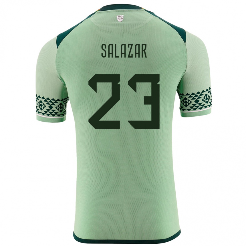 Niño Fútbol Camiseta Bolivia Alba Salazar #23 Verde Claro 1ª Equipación 24-26 Argentina