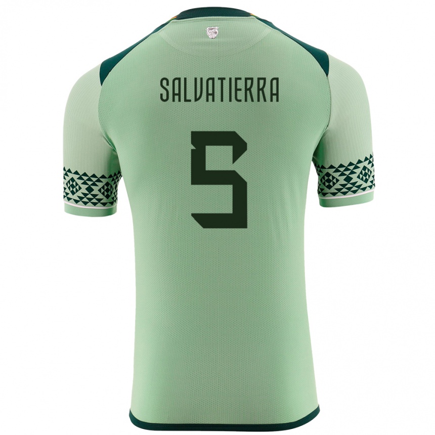 Niño Fútbol Camiseta Bolivia Érika Salvatierra #5 Verde Claro 1ª Equipación 24-26 Argentina