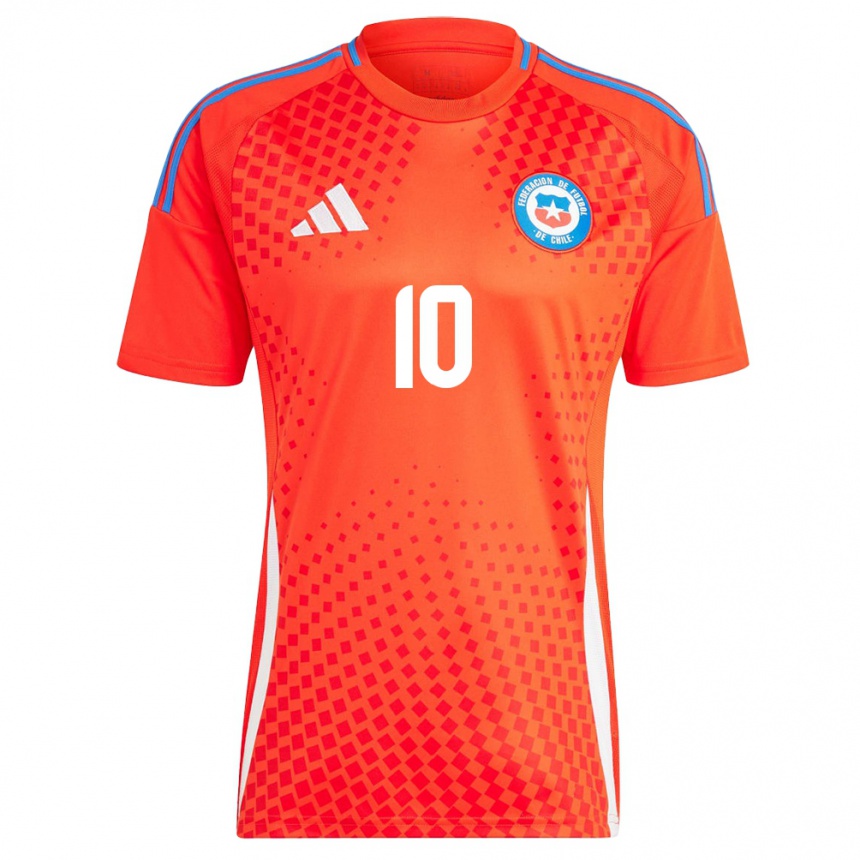 Niño Fútbol Camiseta Chile Alexis Sánchez #10 Rojo 1ª Equipación 24-26 Argentina