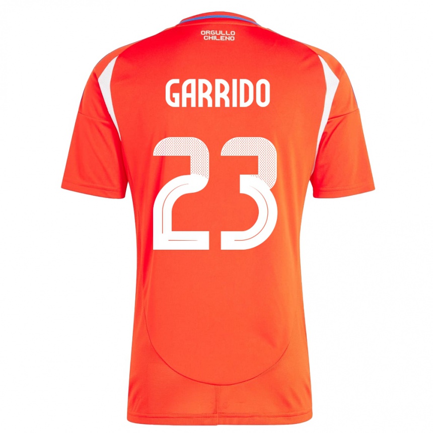 Niño Fútbol Camiseta Chile Pedro Garrido #23 Rojo 1ª Equipación 24-26 Argentina