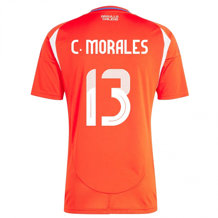 Niño Fútbol Camiseta Chile Cristián Morales #13 Rojo 1ª Equipación 24-26 Argentina