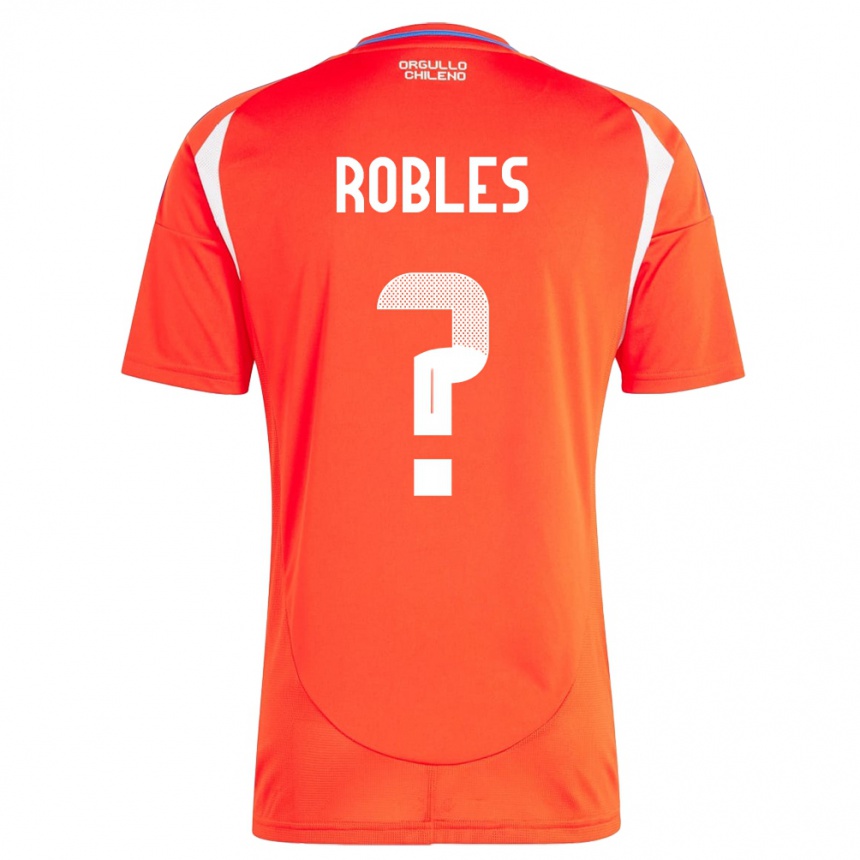 Niño Fútbol Camiseta Chile Diego Robles #0 Rojo 1ª Equipación 24-26 Argentina