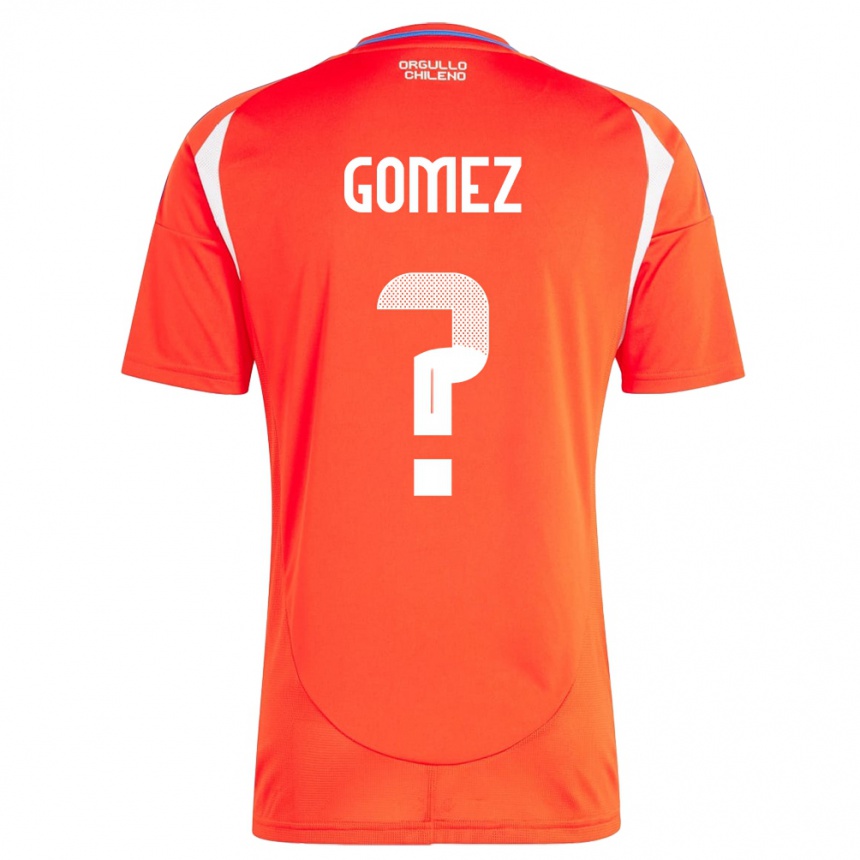 Niño Fútbol Camiseta Chile Cristóbal Gómez #0 Rojo 1ª Equipación 24-26 Argentina