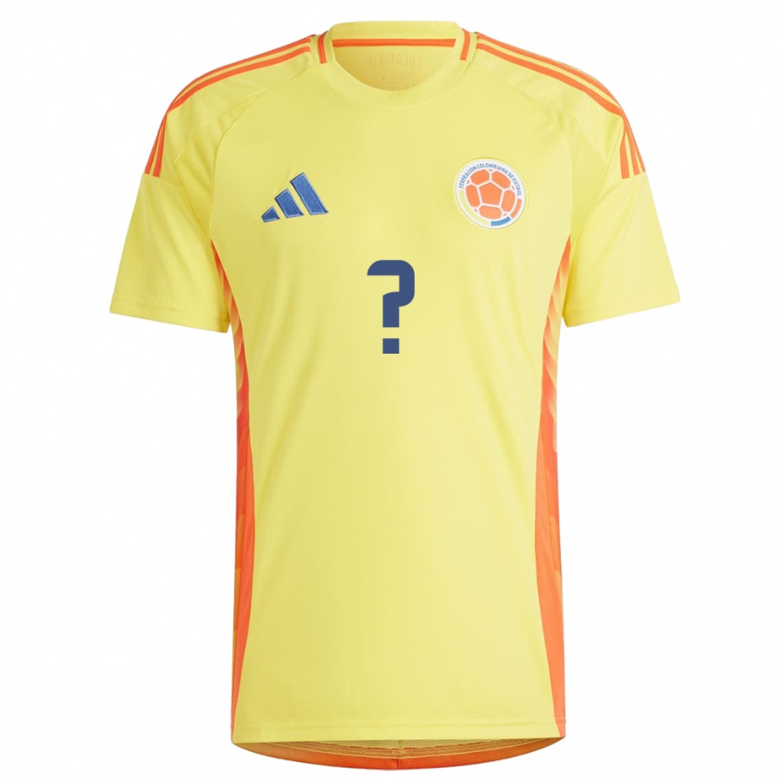 Niño Fútbol Camiseta Colombia Su Nombre #0 Amarillo 1ª Equipación 24-26 Argentina