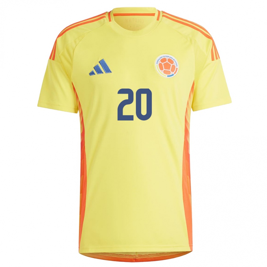 Niño Fútbol Camiseta Colombia Juan Fernando Quintero #20 Amarillo 1ª Equipación 24-26 Argentina