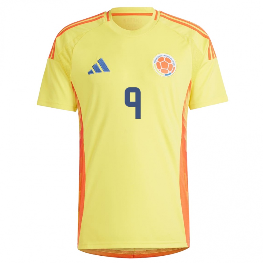 Niño Fútbol Camiseta Colombia Gabriela Urueña #9 Amarillo 1ª Equipación 24-26 Argentina