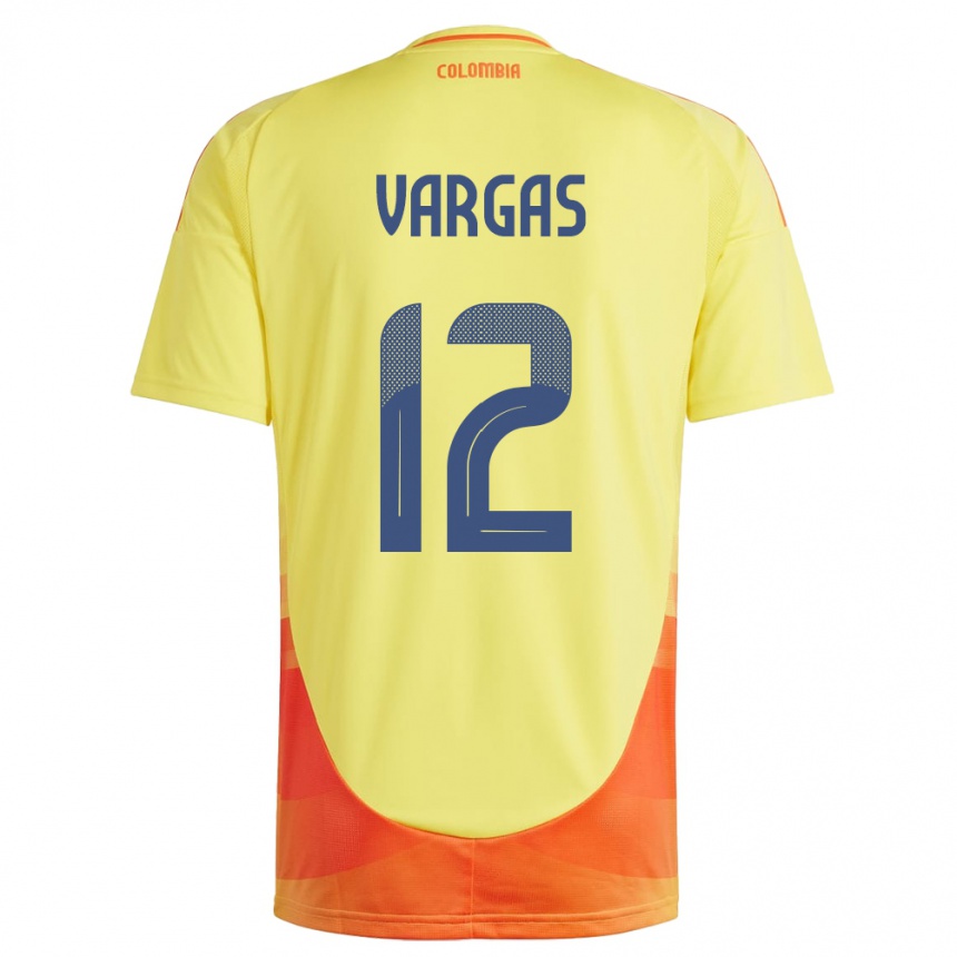 Niño Fútbol Camiseta Colombia Camilo Vargas #12 Amarillo 1ª Equipación 24-26 Argentina