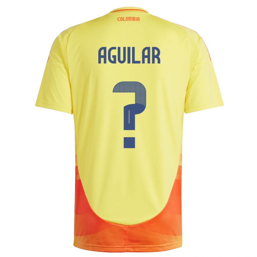 Niño Fútbol Camiseta Colombia Alejandro Aguilar #0 Amarillo 1ª Equipación 24-26 Argentina