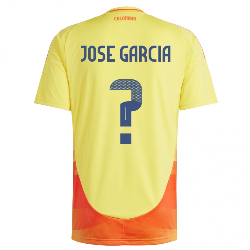 Niño Fútbol Camiseta Colombia José García #0 Amarillo 1ª Equipación 24-26 Argentina