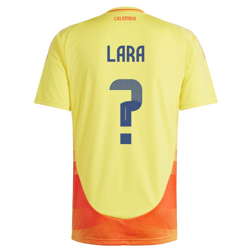 Niño Fútbol Camiseta Colombia Nicolás Lara #0 Amarillo 1ª Equipación 24-26 Argentina