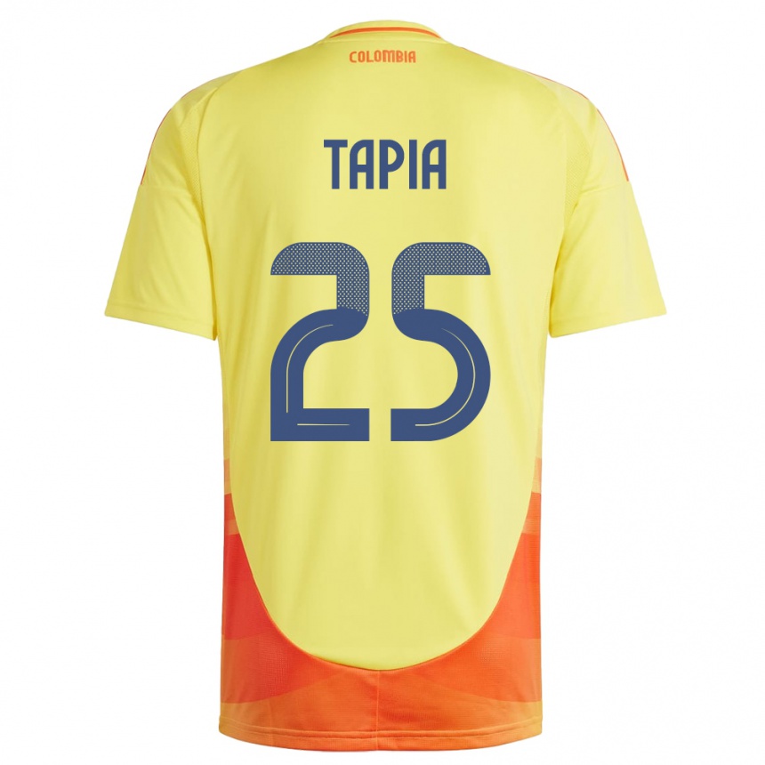 Niño Fútbol Camiseta Colombia Katherine Tapia #25 Amarillo 1ª Equipación 24-26 Argentina