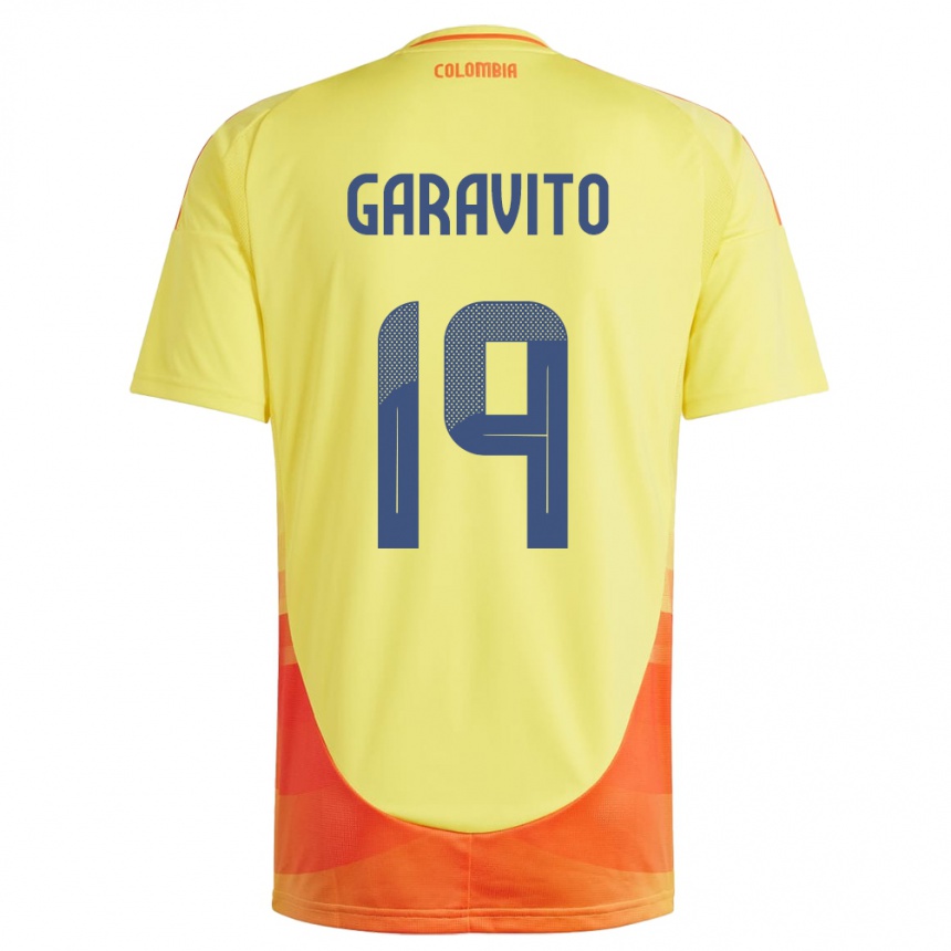 Niño Fútbol Camiseta Colombia Laura Garavito #19 Amarillo 1ª Equipación 24-26 Argentina