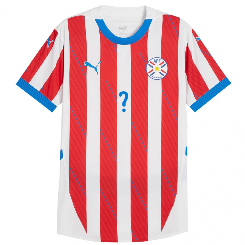 Niño Fútbol Camiseta Paraguay Diego Fernández #0 Blanco Rojo 1ª Equipación 24-26 Argentina