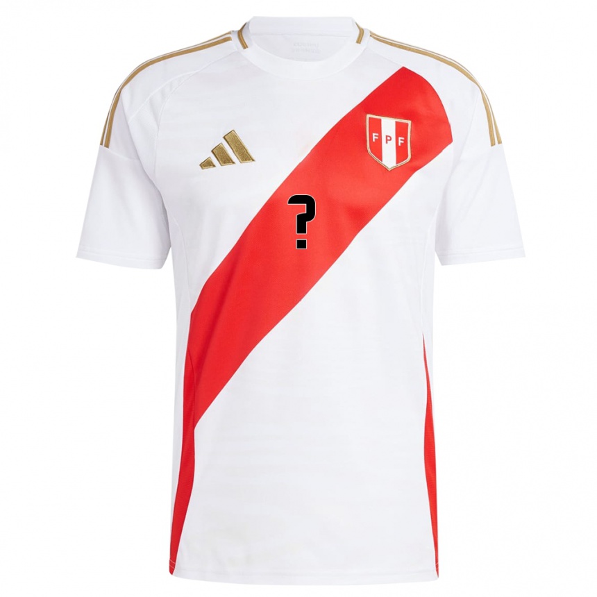 Niño Fútbol Camiseta Perú Fabrisio Mesías #0 Blanco 1ª Equipación 24-26 Argentina