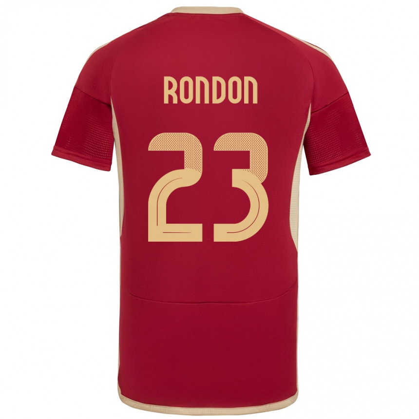 Niño Fútbol Camiseta Venezuela Salomón Rondón #23 Borgoña 1ª Equipación 24-26 Argentina