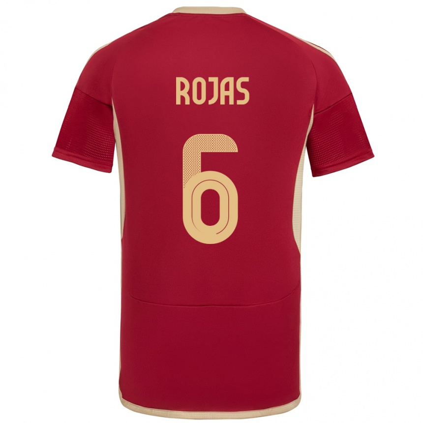 Niño Fútbol Camiseta Venezuela Carlos Rojas #6 Borgoña 1ª Equipación 24-26 Argentina