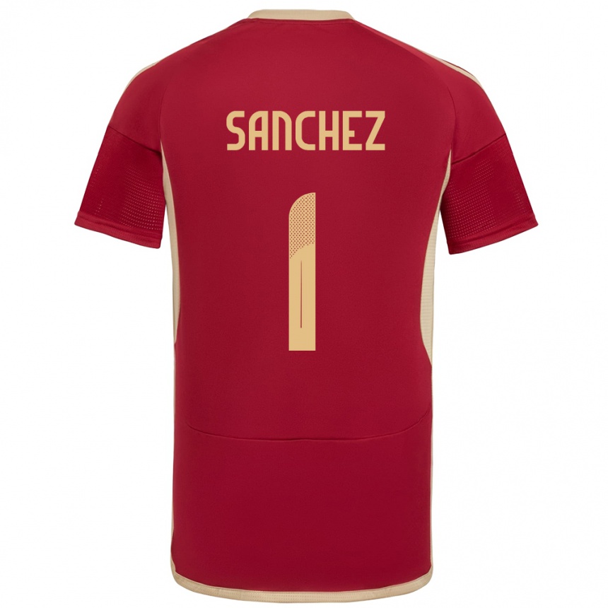 Niño Fútbol Camiseta Venezuela Jorge Sánchez #1 Borgoña 1ª Equipación 24-26 Argentina