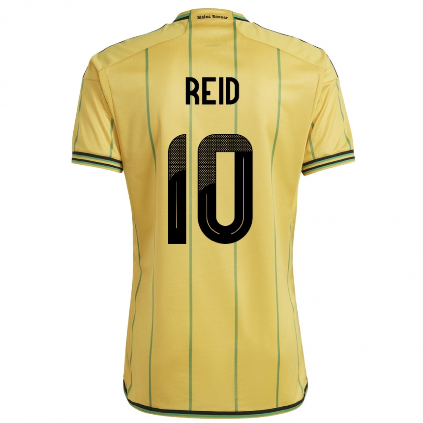 Niño Fútbol Camiseta Jamaica Bobby De Cordova-Reid #10 Amarillo 1ª Equipación 24-26 Argentina