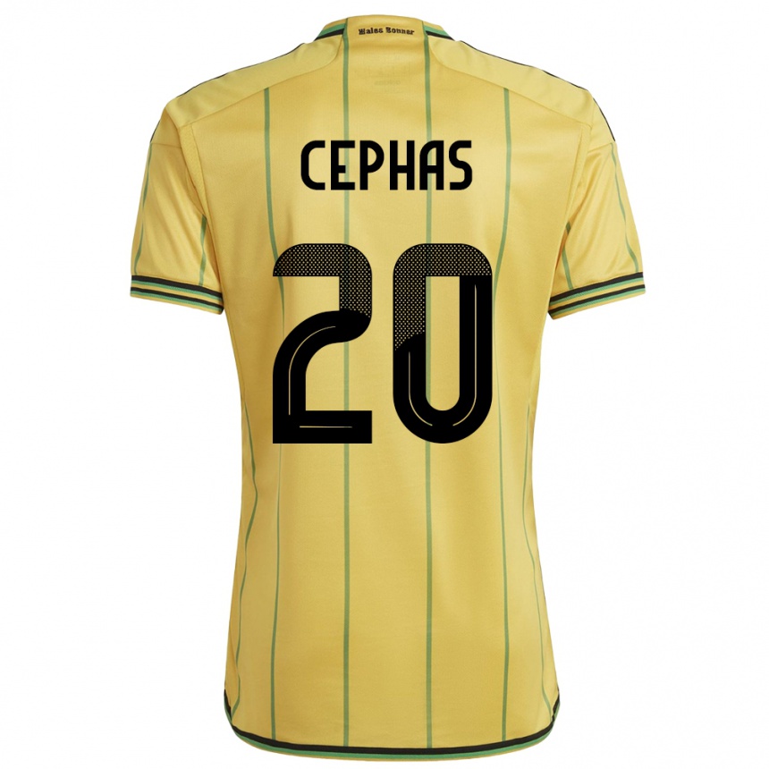 Niño Fútbol Camiseta Jamaica Renaldo Cephas #20 Amarillo 1ª Equipación 24-26 Argentina