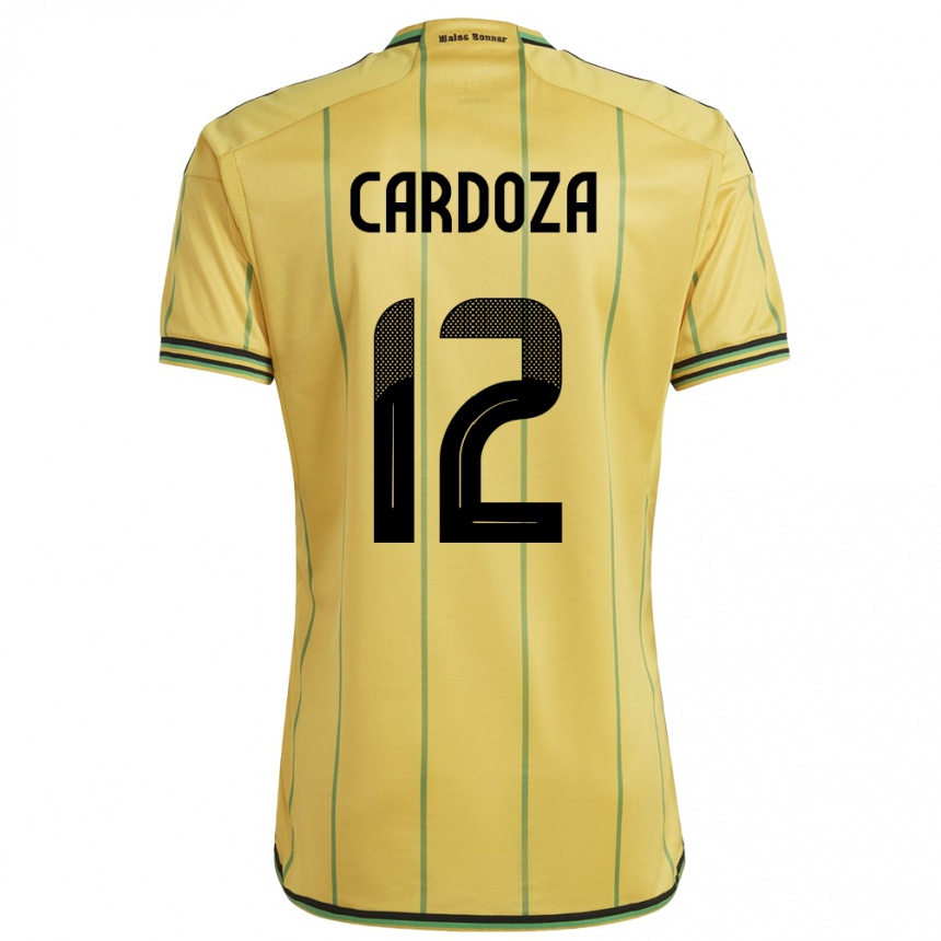 Niño Fútbol Camiseta Jamaica Naya Cardoza #12 Amarillo 1ª Equipación 24-26 Argentina