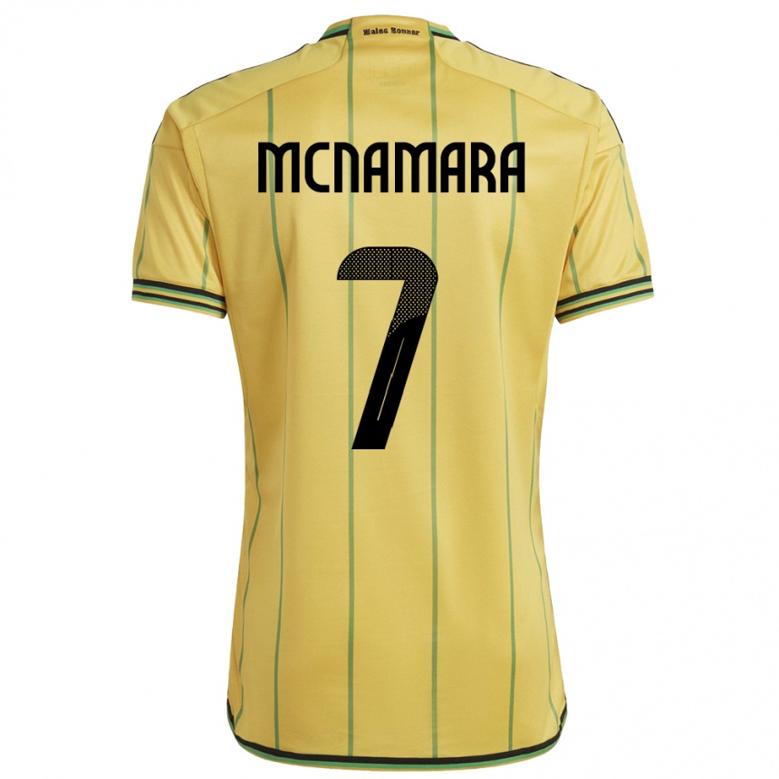 Niño Fútbol Camiseta Jamaica Peyton Mcnamara #7 Amarillo 1ª Equipación 24-26 Argentina