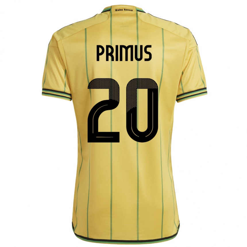 Niño Fútbol Camiseta Jamaica Atlanta Primus #20 Amarillo 1ª Equipación 24-26 Argentina