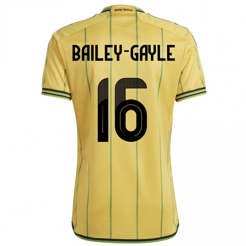 Niño Fútbol Camiseta Jamaica Paige Bailey-Gayle #16 Amarillo 1ª Equipación 24-26 Argentina