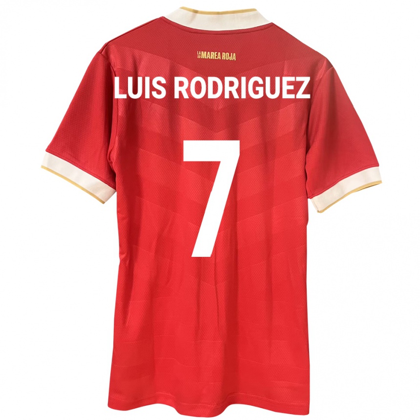 Niño Fútbol Camiseta Panamá José Luis Rodríguez #7 Rojo 1ª Equipación 24-26 Argentina