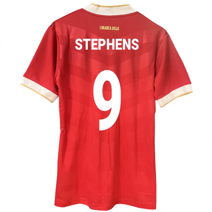 Niño Fútbol Camiseta Panamá Alfredo Stephens #9 Rojo 1ª Equipación 24-26 Argentina