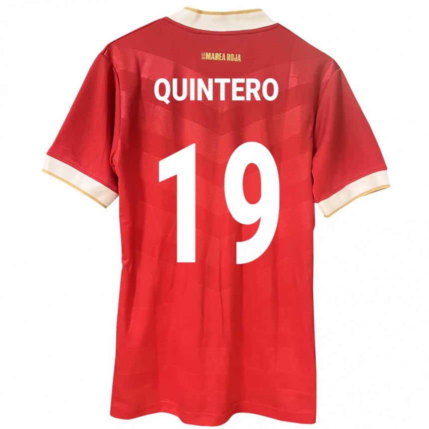 Niño Fútbol Camiseta Panamá Alberto Quintero #19 Rojo 1ª Equipación 24-26 Argentina