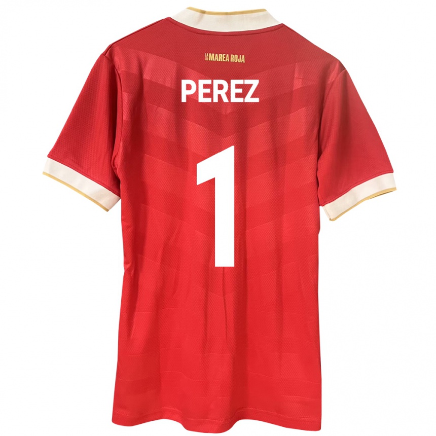 Niño Fútbol Camiseta Panamá Miguel Pérez #1 Rojo 1ª Equipación 24-26 Argentina