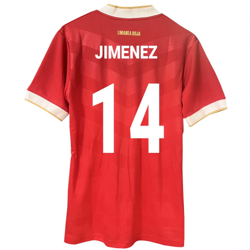 Niño Fútbol Camiseta Panamá Juan Jiménez #14 Rojo 1ª Equipación 24-26 Argentina