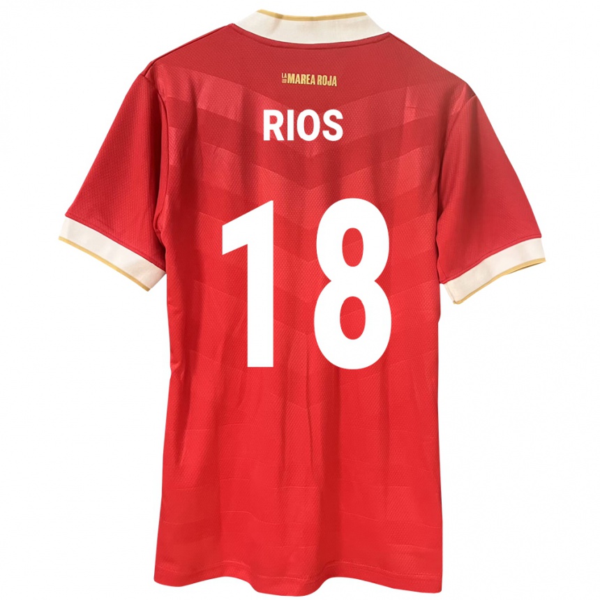 Niño Fútbol Camiseta Panamá Héctor Ríos #18 Rojo 1ª Equipación 24-26 Argentina