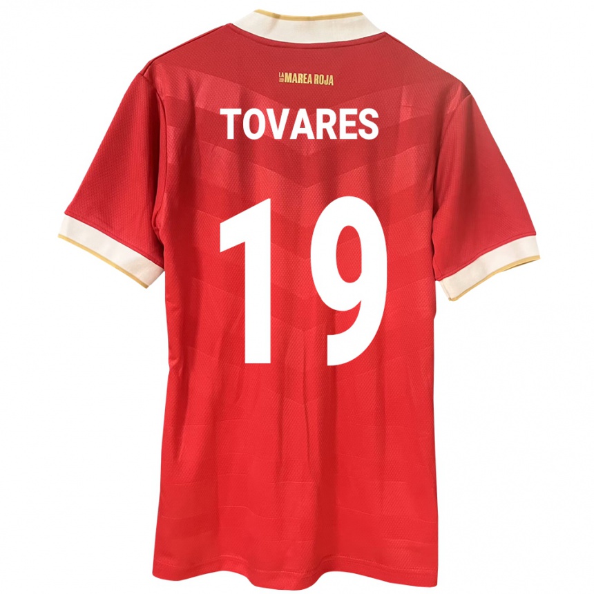 Niño Fútbol Camiseta Panamá Kahir Tovares #19 Rojo 1ª Equipación 24-26 Argentina