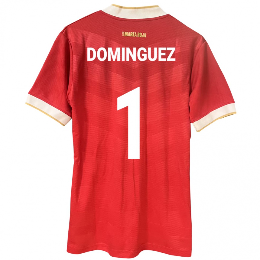 Niño Fútbol Camiseta Panamá Valeska Domínguez #1 Rojo 1ª Equipación 24-26 Argentina