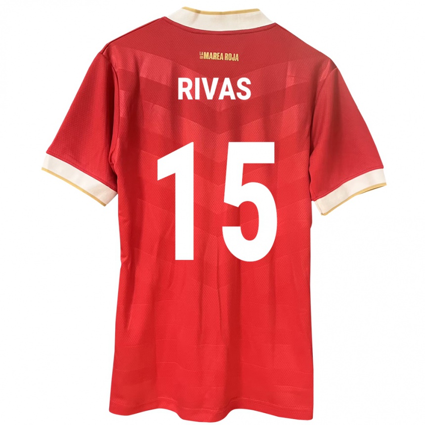 Niño Fútbol Camiseta Panamá Karla Rivas #15 Rojo 1ª Equipación 24-26 Argentina