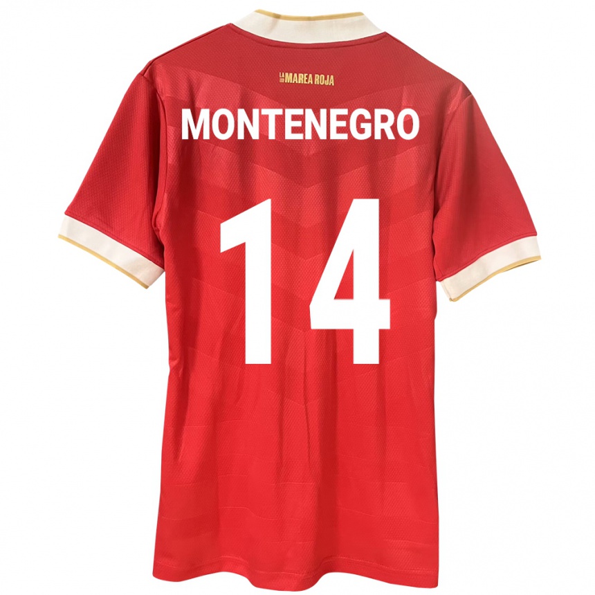 Niño Fútbol Camiseta Panamá Carmen Montenegro #14 Rojo 1ª Equipación 24-26 Argentina