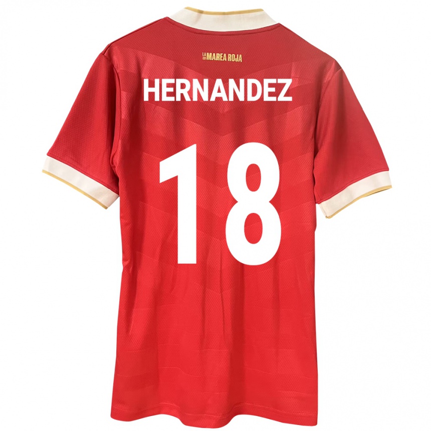 Niño Fútbol Camiseta Panamá Erika Hernández #18 Rojo 1ª Equipación 24-26 Argentina