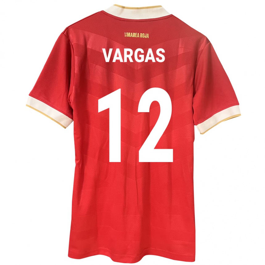 Niño Fútbol Camiseta Panamá Stephani Vargas #12 Rojo 1ª Equipación 24-26 Argentina