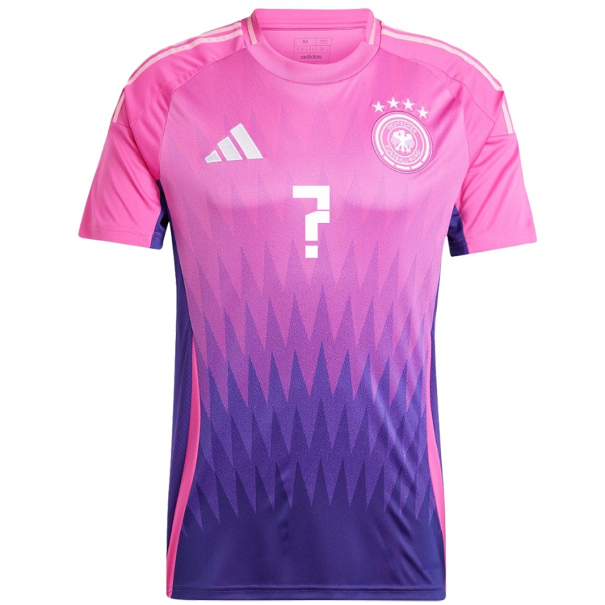 Niño Fútbol Camiseta Alemania Su Nombre #0 Rosado Morado 2ª Equipación 24-26 Argentina