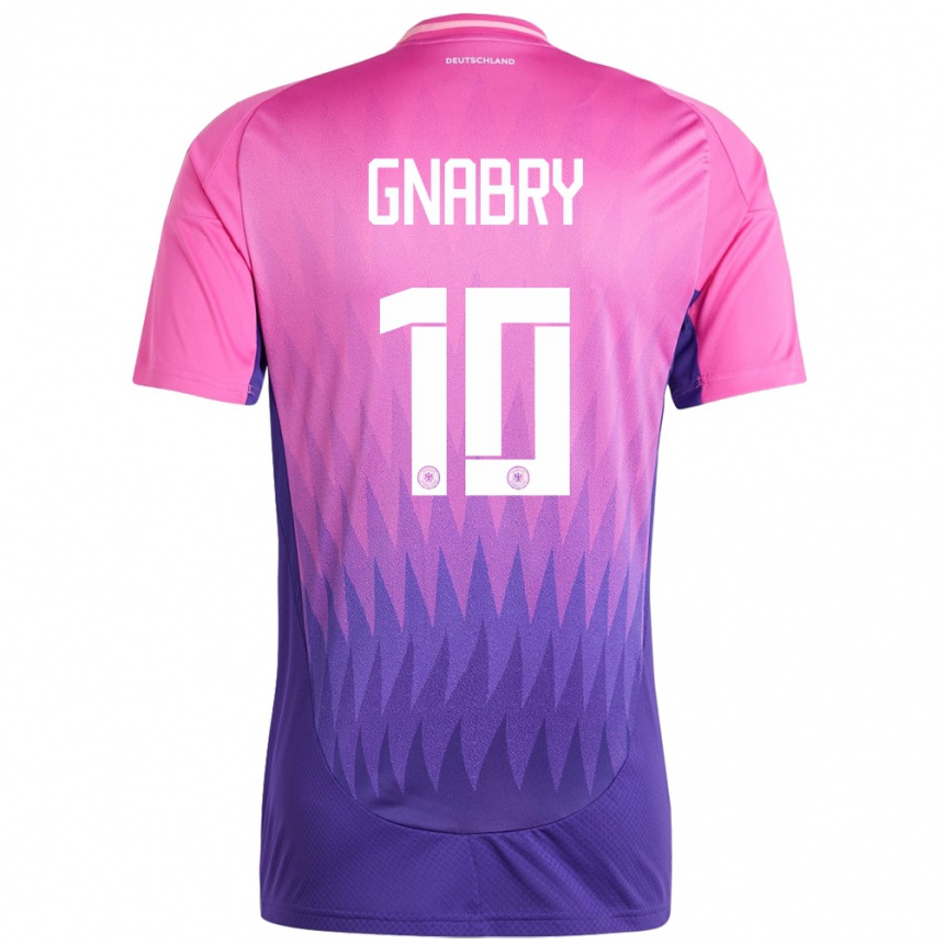 Niño Fútbol Camiseta Alemania Serge Gnabry #10 Rosado Morado 2ª Equipación 24-26 Argentina