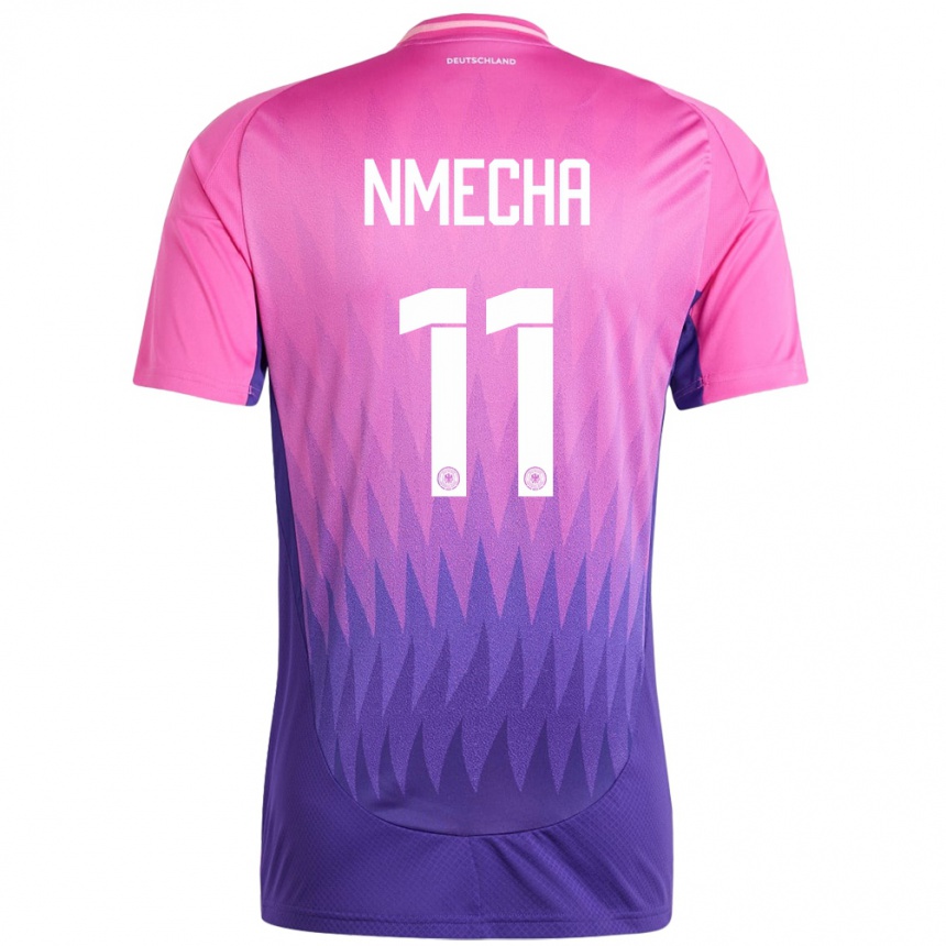 Niño Fútbol Camiseta Alemania Lukas Nmecha #11 Rosado Morado 2ª Equipación 24-26 Argentina