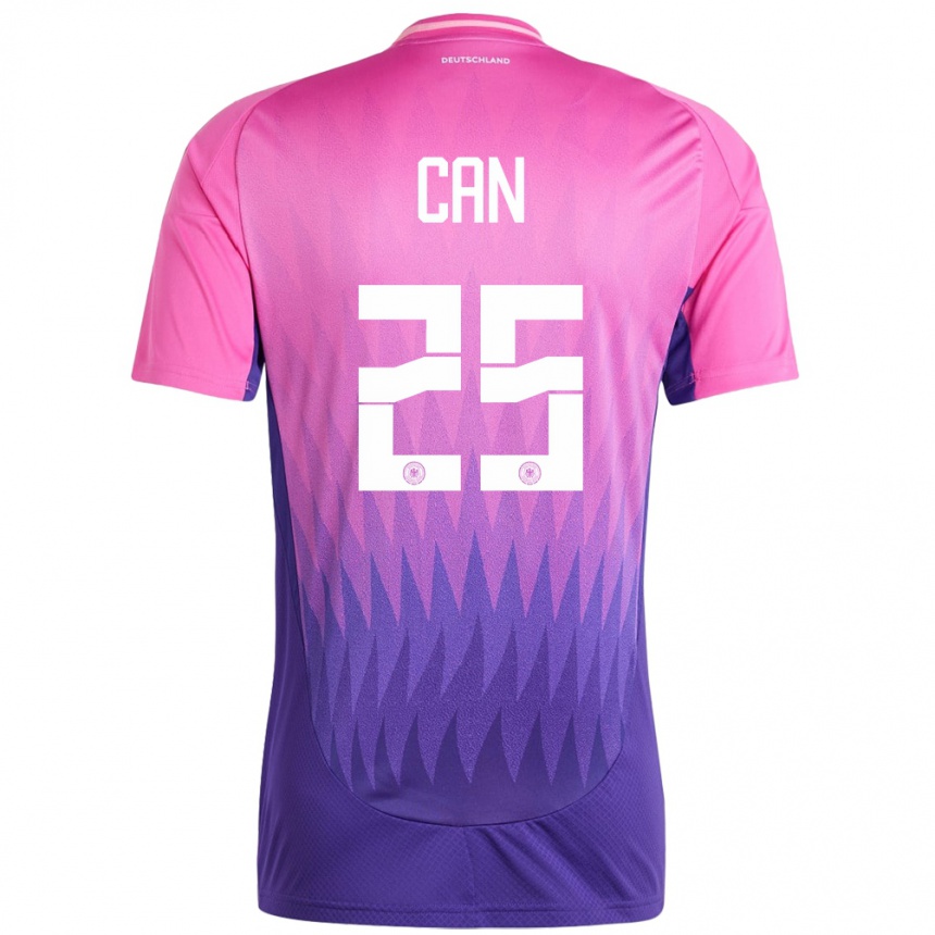 Niño Fútbol Camiseta Alemania Emre Can #25 Rosado Morado 2ª Equipación 24-26 Argentina