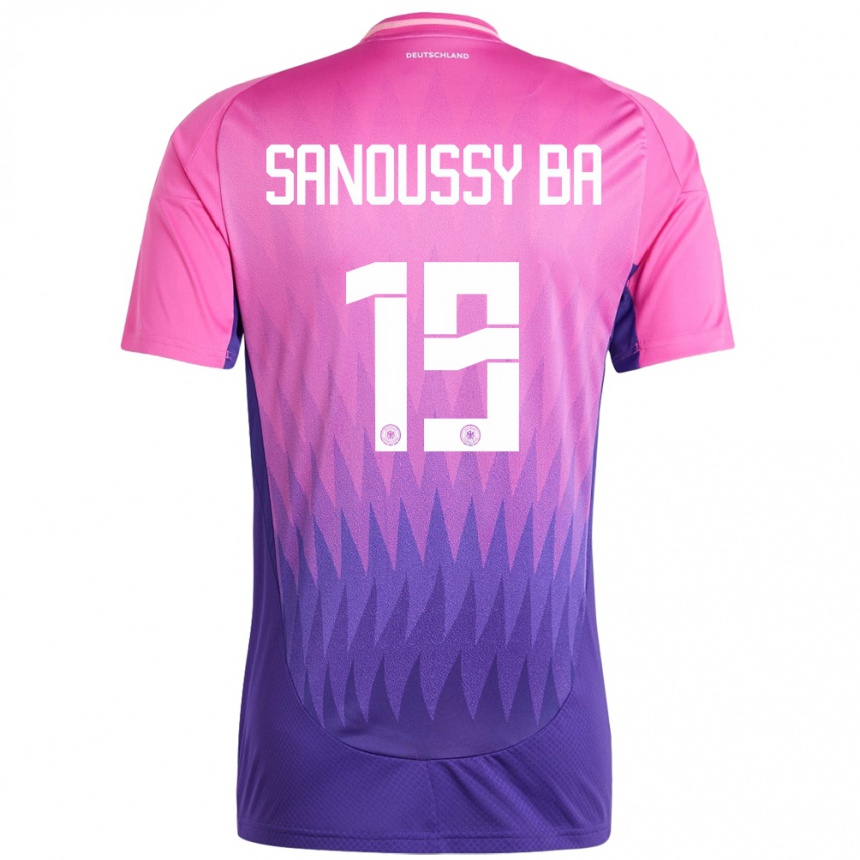 Niño Fútbol Camiseta Alemania Sanoussy Ba #19 Rosado Morado 2ª Equipación 24-26 Argentina