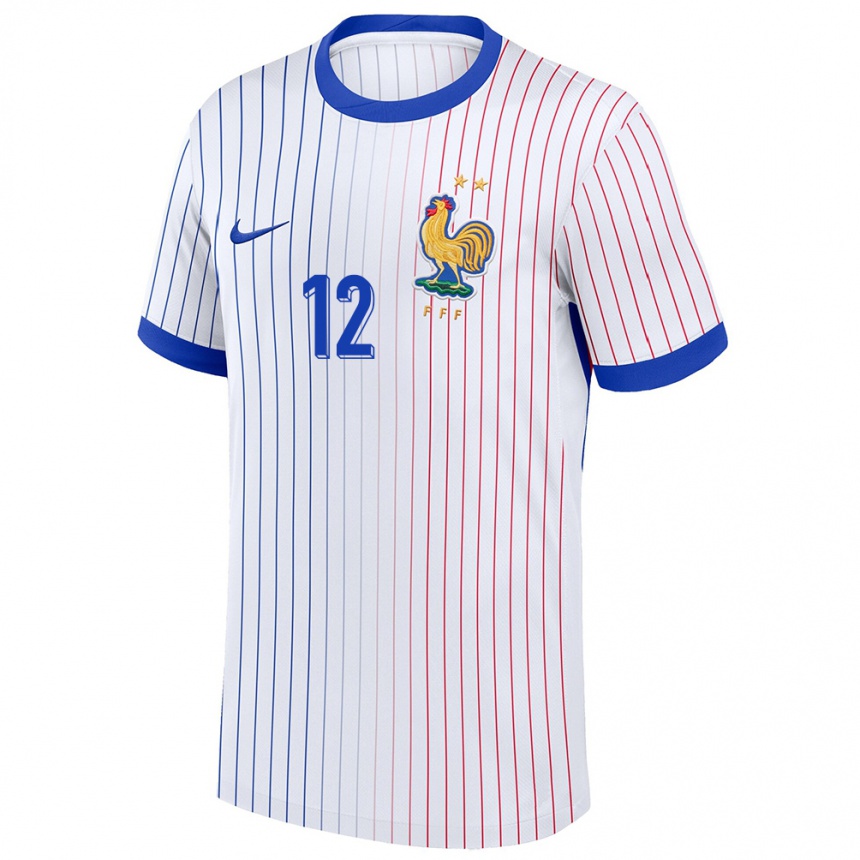 Niño Fútbol Camiseta Francia Tairyk Arconte #12 Blanco 2ª Equipación 24-26 Argentina