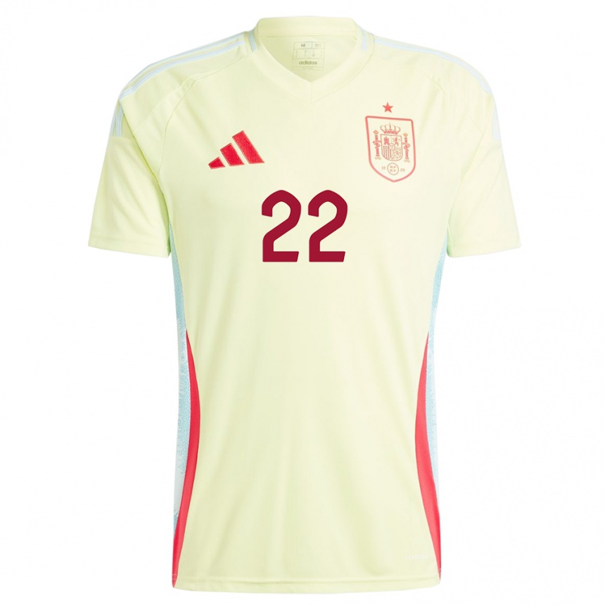 Niño Fútbol Camiseta España Anna Torroda #22 Amarillo 2ª Equipación 24-26 Argentina