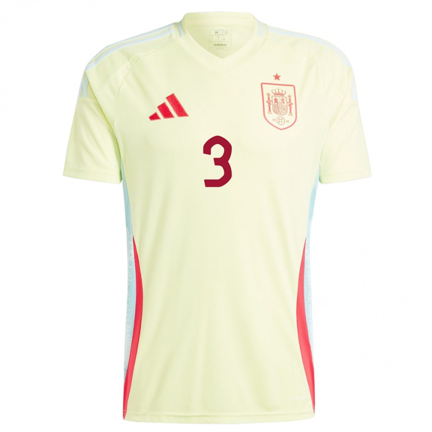 Niño Fútbol Camiseta España Yusi #3 Amarillo 2ª Equipación 24-26 Argentina