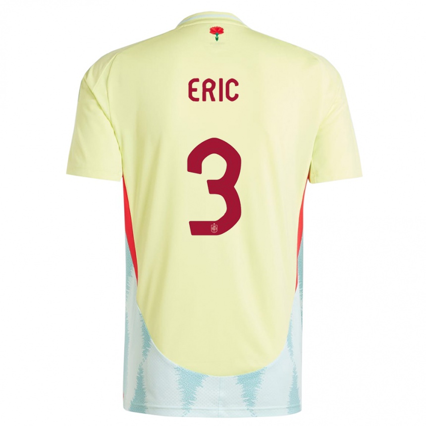 Niño Fútbol Camiseta España Eric Garcia #3 Amarillo 2ª Equipación 24-26 Argentina