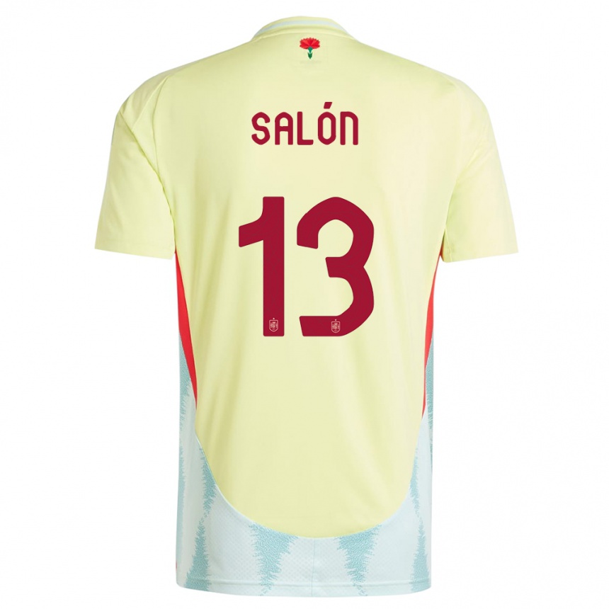 Niño Fútbol Camiseta España Enith Salon #13 Amarillo 2ª Equipación 24-26 Argentina